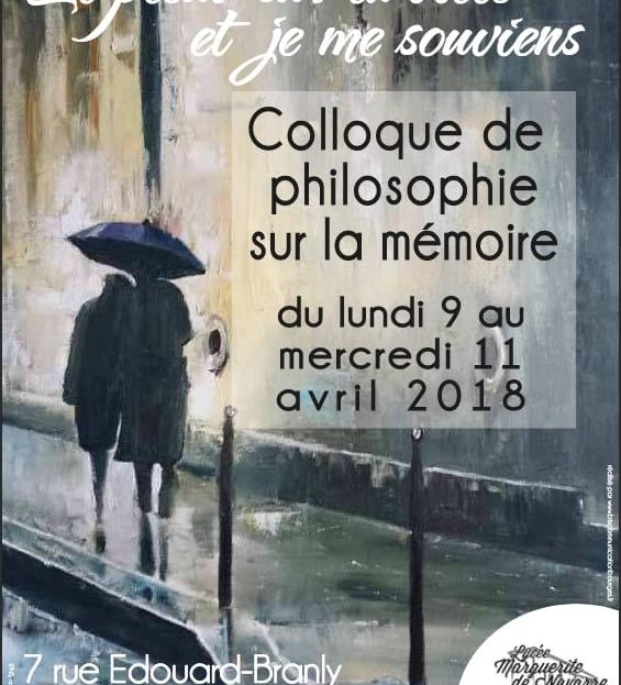 Colloque de philosophie Avril 2018