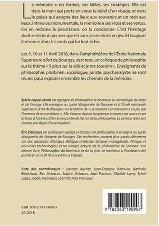 Il pleut sur la ville et je me souviens